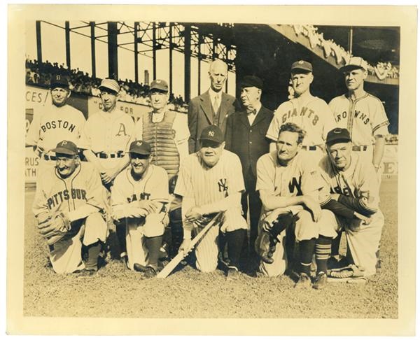 Baseball Photographs - 1940s Baseball Immortals Vintage Photo from The Sporting News