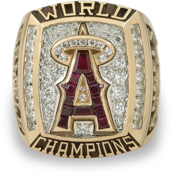 Baseball Rings, Trophies, Awards and Jewel - 2002 Anaheim Angels World Series "A" Ring