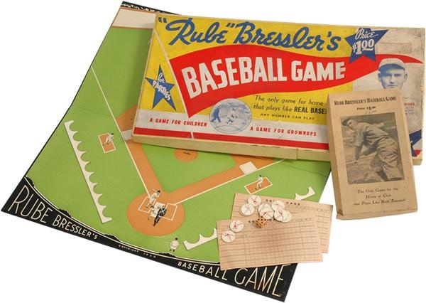 Ernie Davis - Small and Large Versions of Rube Bressler's Baseball Game
