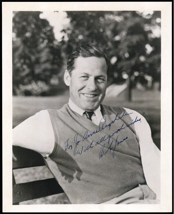 Golf - Vintage Bobby Jones Signed Photo