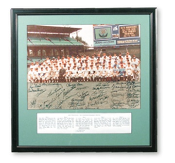 Baseball Autographs - 1983 Old Timers' Day Signed Photograph (25x26" framed)