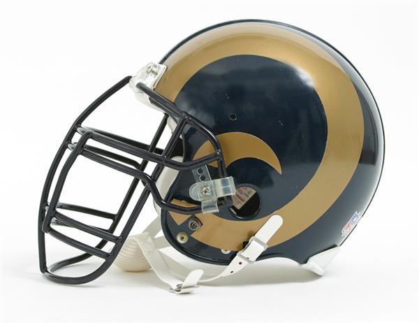 2004 Orlando Pace Game Worn Rams Helmet