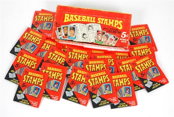 Unopened Cards - 1969 Topps Baseball Stamps Wax Box