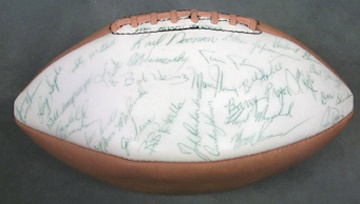 Football - First Miami Dolphins NFL Team Signed Football