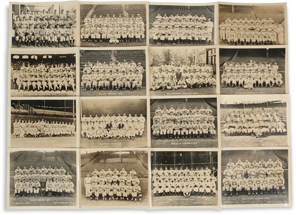 - 1943 The Sporting News Team Photograph Compete Set of 16