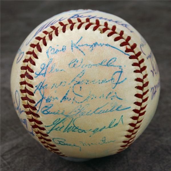 NY Yankees, Giants & Mets - 1953 New York Yankees Team Signed Baseball