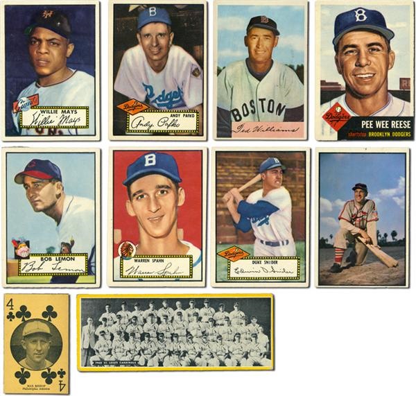 Post War Baseball Cards - 1920s to 1950s Baseball Collection With 1952 Topps (277)