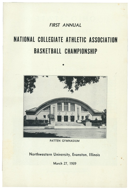1st NCAA Basketball Championship Program - 1939
