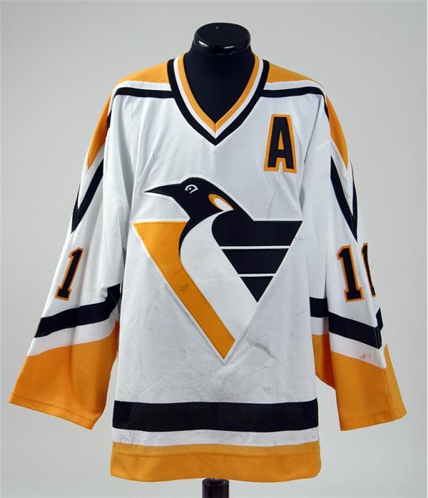 Hockey Sweaters - 2000-2001 Darius Kasparaitis Pittsburgh Penguins Game Worn Jersey