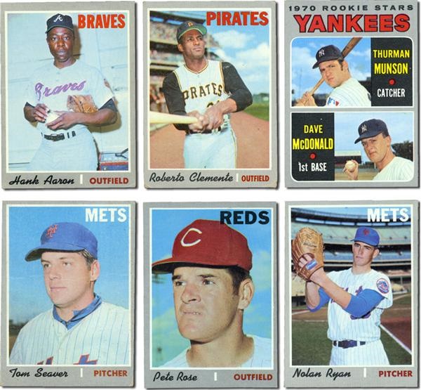 Post War Baseball Cards - 1970 Topps Baseball Complete Set