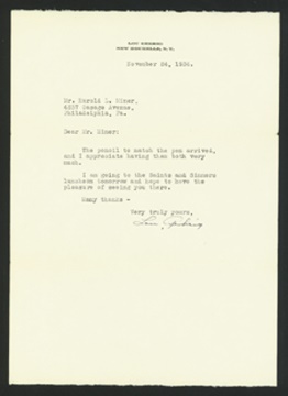 - 1936 Lou Gehrig Ghost-Signed Letter