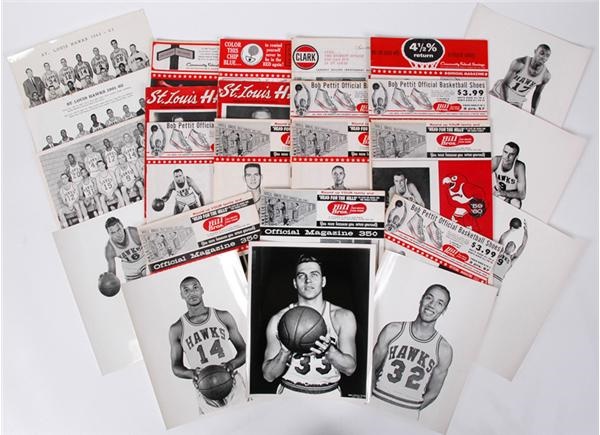 Basketball - St. Louis Hawks Collection of Programs & Photos