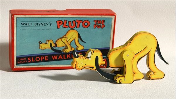 Disney - 1930 Chad Valley Pluto Toy in Original ox