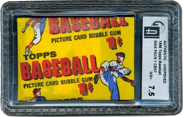Unopened Cards - 1956 Topps Baseball Penny Pack GAI 7.5