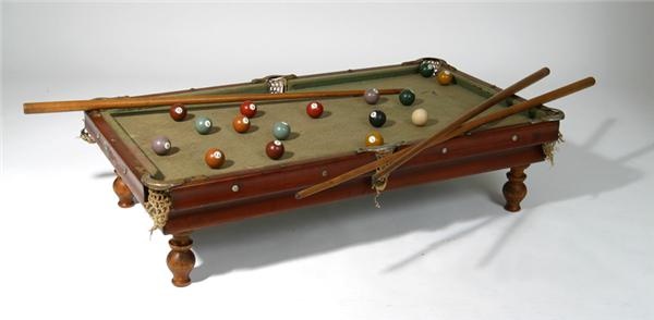 - Early 20th Century Salesman Sample Pool Table