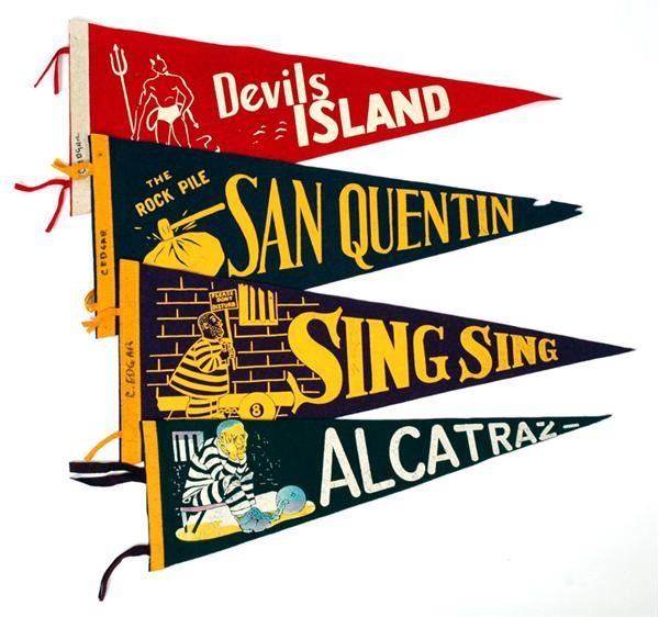 Exotica - Collection of Rare Felt Prison Pennants