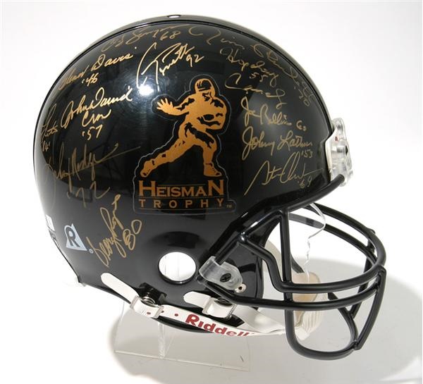 Heisman Trophy Winners Signed Helmet