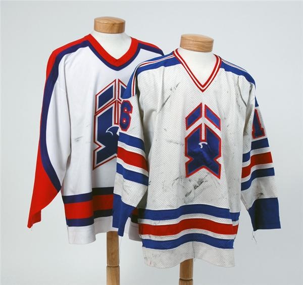 Hockey Sweaters - 1980s New Haven Nighthawks Game Worn Jerseys (2)