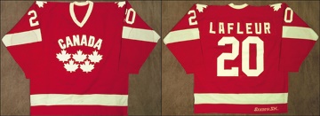 - 1981 World Hockey Championships Guy Lafleur Game Worn Sweater