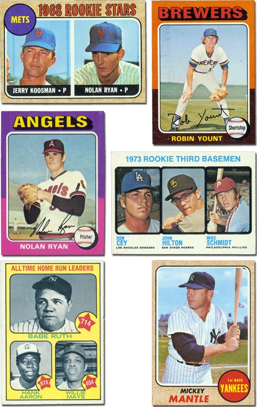 Post War Baseball Cards - 1968-75 Topps Baseball Set Collection (4)