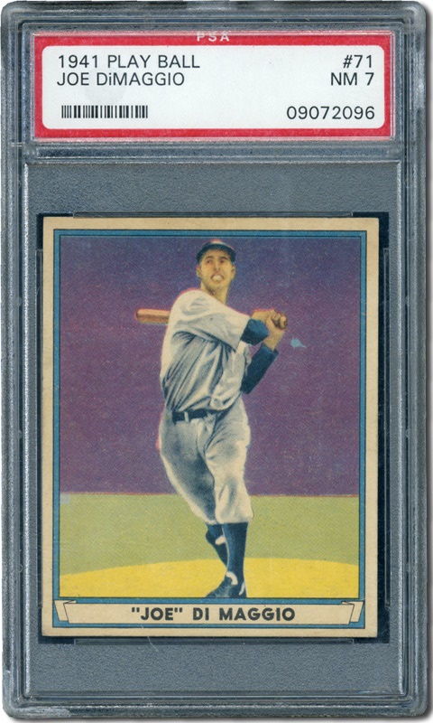Vintage Baseball Cards - 1941 Play Ball # 71 Joe DiMaggio PSA 7