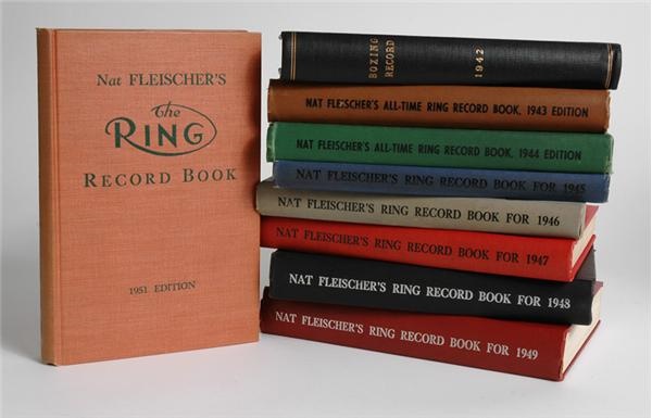 Muhammad Ali & Boxing - Complete Set of Ring Record Books (1941-86)