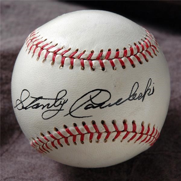 Single Signed Baseballs - Stanley Coveleski Single Signed Baseball