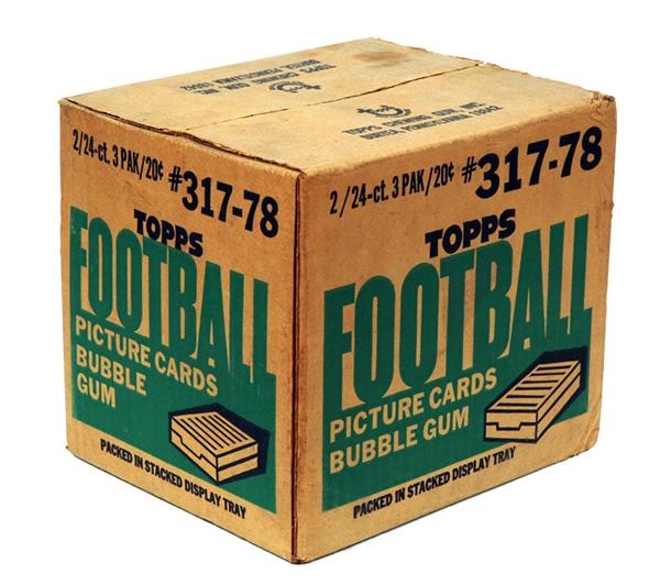 Unopened Cards - 1978 Topps Football Rack Pack Case