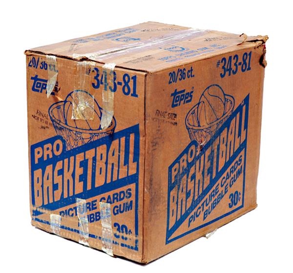 - 1981/82 Topps Basketball Wax Box Case (20 Boxes)