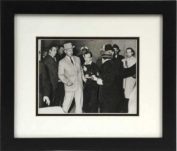Ruby Shooting Oswald 8x10 Framed Wire Photo