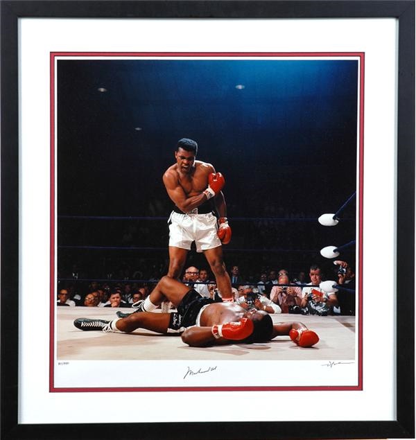 Muhammad Ali - Cassius Clay Vs. Sonny Liston Signed Neil Leifer Original Photo (87/350 w/LOA)
