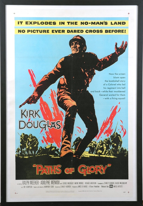 - Paths of Glory One Sheet Framed and Linen-backed