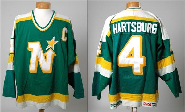 - 1985 Craig Hartsburg Minnesota Northstars Game Worn Jersey