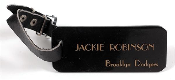 Jackie Robinson - Circa 1956 Jackie Robinson Brooklyn Dodgers Luggage Tag