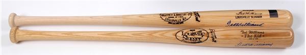 Ted Williams - Two Ted Williams "The Kid" Signed Bats