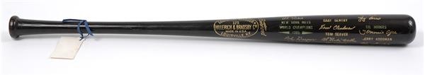 New York Mets - Gil Hodges Personal 1969 Mets Black Bat