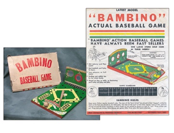- Babe Ruth Bambino Baseball Game In Original Box