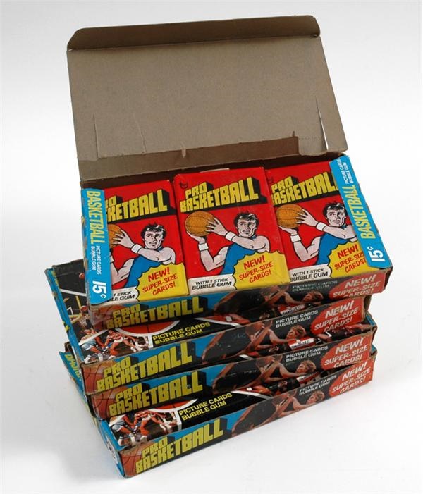 Unopened Cards - 1975-76 Topps Basketball Boxes (4)