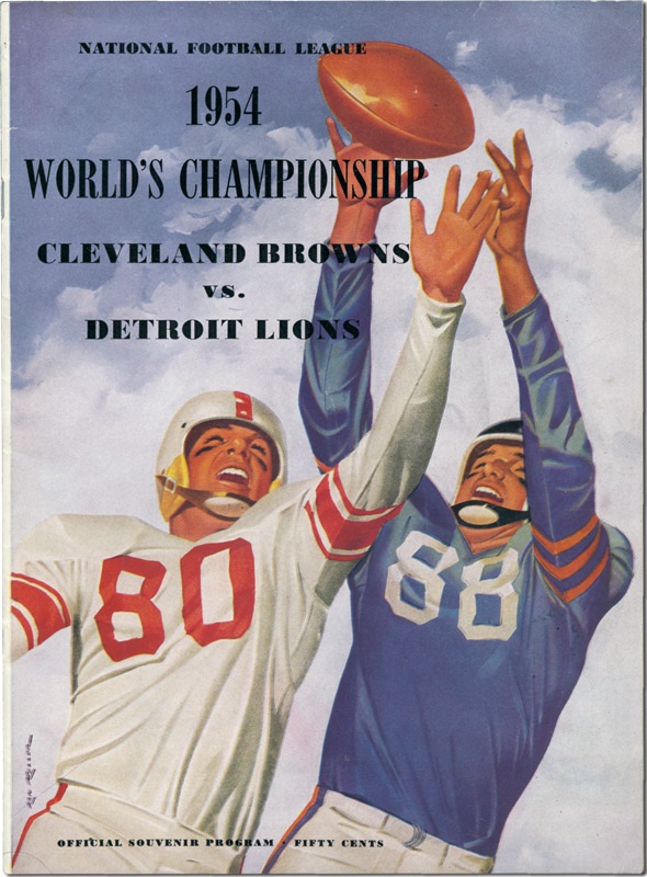 - 1954 Browns-Lions NFL Championship Program