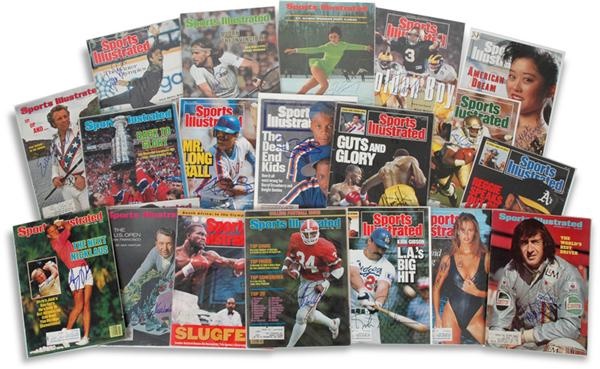 Baseball Autographs - Signed Sports Illustrated Cover Lot (100+)