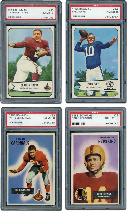 Football Cards - 1954/55 Bowman Football PSA 8 Collection (37)