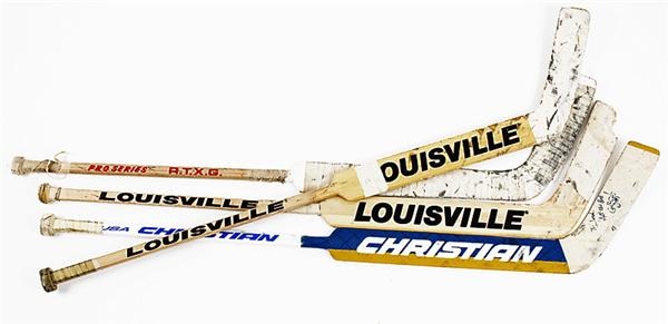 Romulus - Jumbo Red Wings Game Used Hockey Stick Lot (46)