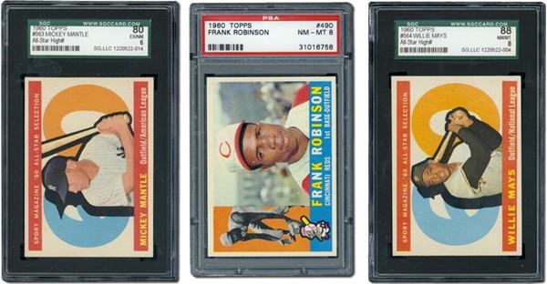 Post War Baseball Cards - 1960 Topps Baseball Near Complete Set w/Graded Cards (561/566)