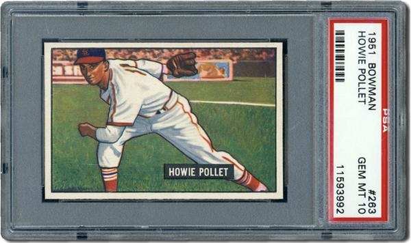 Post War Baseball Cards - 1951 Bowman #263 Howie Pollet PSA 10 Gem Mint