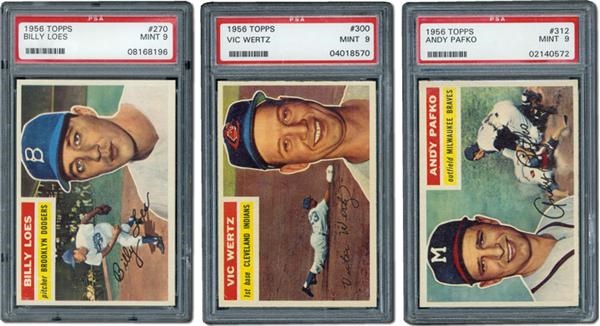 Post War Baseball Cards - 1956 Topps Baseball PSA 9 Collection (7)