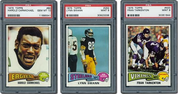Football Cards - 1975 Topps Football - The Ultimate Starter Set!  (153 cards in PSA 9 and PSA 10)