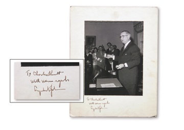 Lyndon Johnson Photograph Signed as President