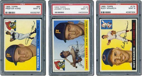 Post War Baseball Cards - 1955 Topps PSA 9 Collection (10)