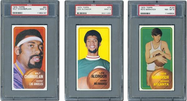 Basketball Cards - 1970/71 Topps Basketball Complete PSA Graded Set - 3rd Best in the Hobby!