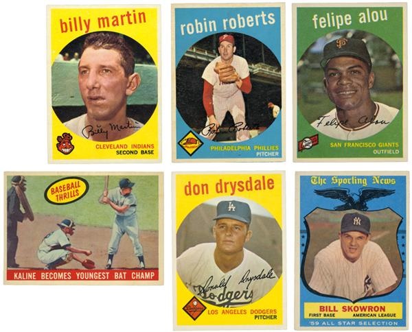 Post War Baseball Cards - 1959 Topps Baseball Ultra High Grade Collection (128)